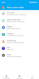 Screenshot 7 for Data counter widget data usageÂ data manager PRO 3.4.1