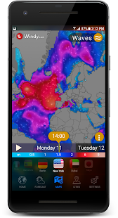 Screenshot 6 for 3D EARTH PRO local weather forecast & rain radar 1.1.14 Paid