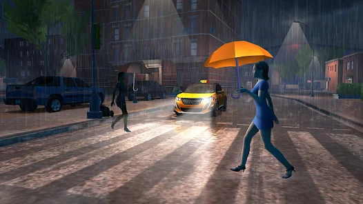 Screenshot 1 for Taxi Sim 2022 Evolution 1.3.5 MOD APK Unlimited Money