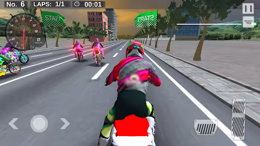 Screenshot 1 for Real Drag Bike Racing 2.1 MOD APK Unlimited Money
