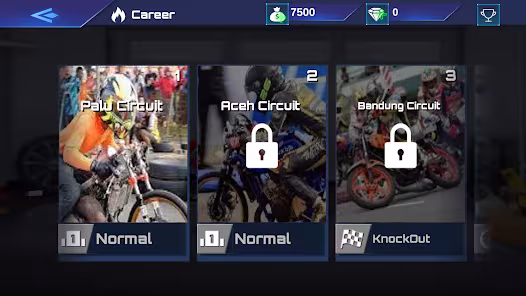 Screenshot 4 for Real Drag Bike Racing 2.1 MOD APK Unlimited Money