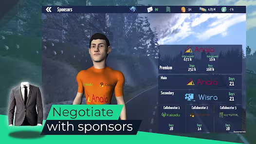 Screenshot 2 for Live Cycling Manager 1.07 MOD APK Unlimited Money