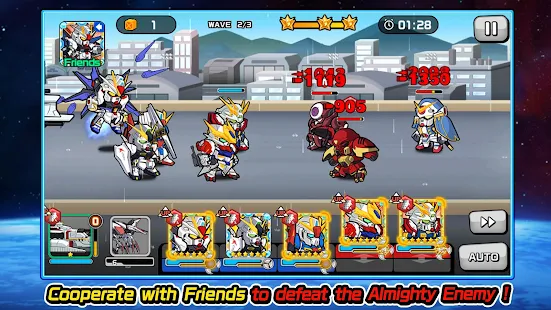 Screenshot 4 for LINE GUNDAM WARS 4.0.0 MOD APK
