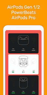 Screenshot 2 for MaterialPods AirPod battery app Pro 3.70