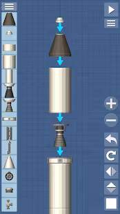 Screenshot 1 for Spaceflight Simulator 1.5.1.1 Mod Infinity fuel / Stats in Build & Game scene