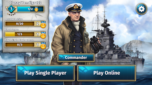 Screenshot 2 for BATTLESHIP 1.4.0 APK Full Game