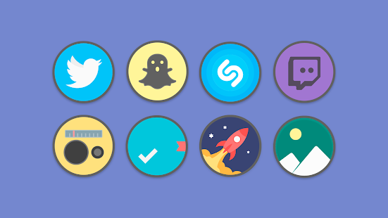 Screenshot 2 for Flat Circle Icon Pack 4.9 Patched