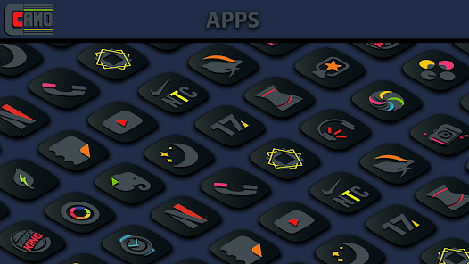 Screenshot 4 for Camo Dark Icon Pack 1.0.3 Mod