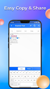 Screenshot 2 for Text Scanner extract text from images Pro 4.0.5