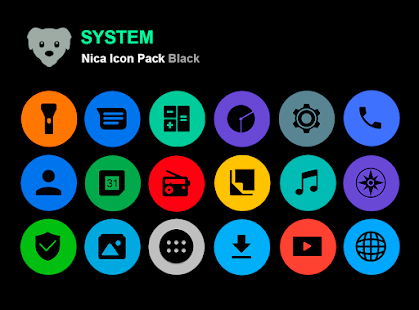 Screenshot 6 for Nica Icon Pack Black 1.0.8 Mod