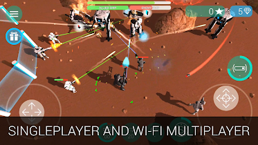 Screenshot 1 for CyberSphere Sci fi Shooter 1.6.9 MOD Unlocked