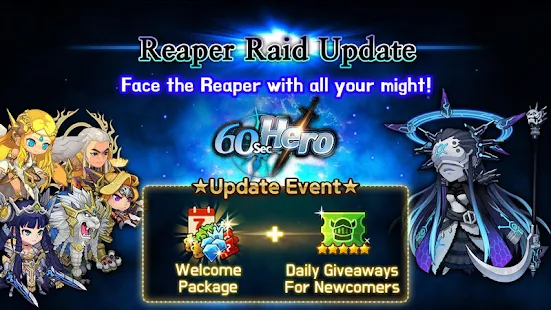 Screenshot 2 for 60 Seconds Hero Idle RPG 1.52.0 MOD (Fast Increase Medal)