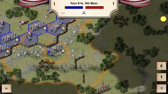 Screenshot 4 for Civil War Gettysburg 2.2.0 MOD APK + Data (Unlimited Money)