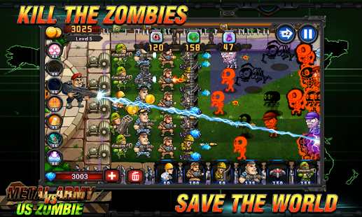 Screenshot 4 for Army vs Zombies 2.0.1.8 MOD APK Unlimited Diamonds