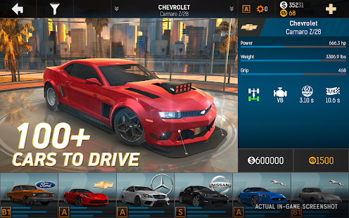 Screenshot 2 for Nitro Nation Drag Racing 5.9.7 MOD APK + Data