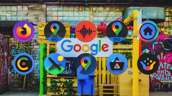 Screenshot 3 for Baked Dark Android Pie Icon Pack 2.8 Patched