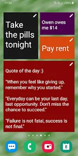 Screenshot 1 for Sticky Notes Widget + miracle-1 Paid