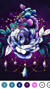 Screenshot 3 for Colorswipes Color by Number 3.8.0 MOD APK Unlimited Hints