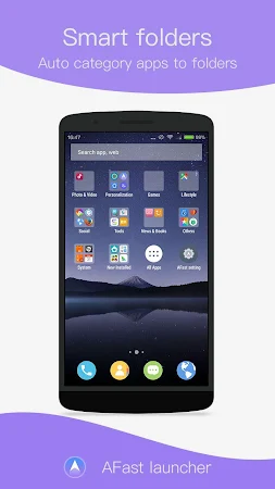 Screenshot 1 for AFast Launcher – Cool Launcher 3.4