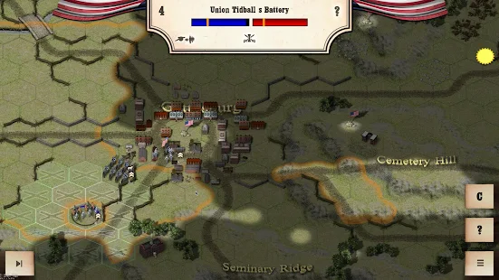 Screenshot 2 for Civil War Gettysburg 2.2.0 MOD APK + Data (Unlimited Money)