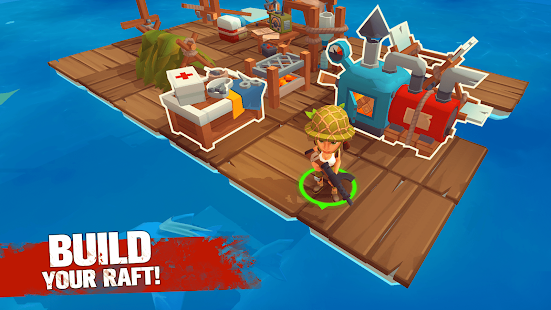 Screenshot 1 for Grand Survival Raft Games 2.8.4 MOD APK Money