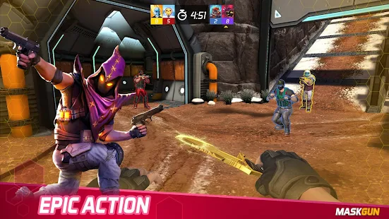 Screenshot 1 for MaskGun Multiplayer FPS Free Shooting Game 2.600