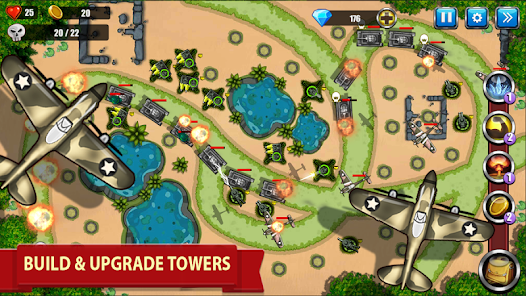 Screenshot 1 for TD War Strategy Game Mod APK 2.3.65 Remove ads, Unlimited money, Free purchase