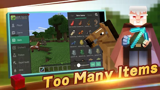 Screenshot 1 for Master for Minecraft Pocket Edition Mod Launcher 2.2.5 APK + MOD Unlocked