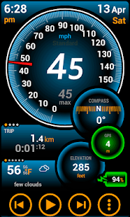 Screenshot 1 for Ulysse Speedometer Pro 1.9.91 Patched