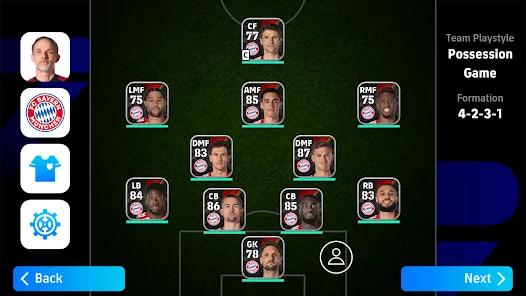 Screenshot 2 for eFootball PES 2024 8.1.0 MOD APK Mega Hit, Accuracy Angle Goal