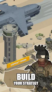 Screenshot 2 for Idle Warzone 3d Military Game Army Tycoon 1.2.3 Mod Unlimited Money/Diamonds