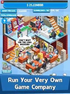 Screenshot 1 for Video Game Tycoon Idle Clicker Tap Inc Game 1.24 MOD APK
