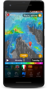 Screenshot 5 for 3D EARTH PRO local weather forecast & rain radar 1.1.14 Paid