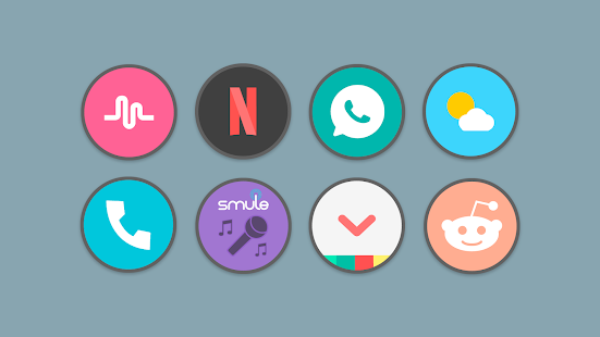 Screenshot 5 for Flat Circle Icon Pack 4.9 Patched