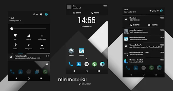 Screenshot 1 for minimaterial pro cm12/13 theme 4.9