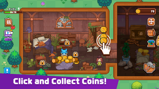 Screenshot 1 for Lucky Cat Clicker 0.1 MOD APK Free In-App Purchase