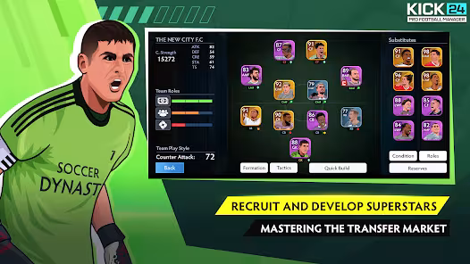 Screenshot 3 for KICK 25 Pro Football Manager Mod APK 1.1.9 Free Shopping