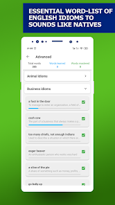 Screenshot 2 for English Idioms and Slang Phrases 1.4.2 APK PRO