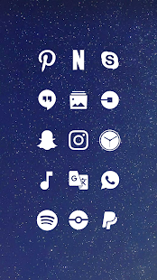 Screenshot 1 for Whicons White Icon Pack 9.14.0 APK