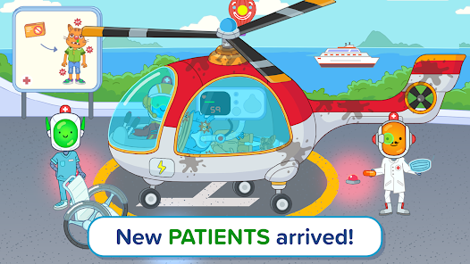 Screenshot 1 for Pepi Hospital 2 Flu Clinic 1.1.2 MOD APK Unlocked All Content