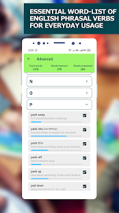 Screenshot 2 for Learn English Phrasal Verbs and Phrases 1.2.4 Mod