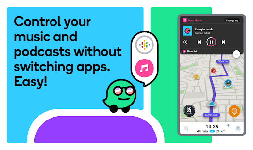 Screenshot 2 for Waze GPS Maps Traffic Alerts Live Navigation 4.107.5.0 MOD APK