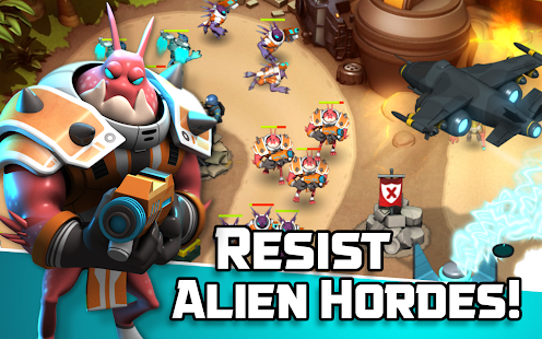 Screenshot 2 for Alien Creeps TD Epic tower defense 2.31.0 MOD (Unlimited Money)