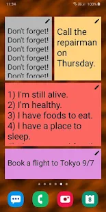 Screenshot 2 for Sticky Notes Widget + miracle-1 Paid