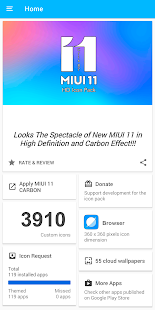 Screenshot 7 for MIUI 11 CARBON ICON PACK 2.1 Patched