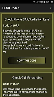 Screenshot 1 for Secret Codes for Phones 1.6 Ads-free