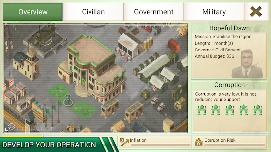 Screenshot 4 for Rebel Inc 1.4.6 MOD (Unlocked)