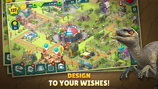 Screenshot 4 for Jurassic Dinosaur Park Game 1.8.0 MOD APK Unlimited Money, Gold