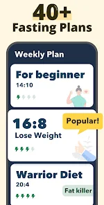 Screenshot 2 for Fasting Tracker 1.8.4 MOD APK Premium Unlocked