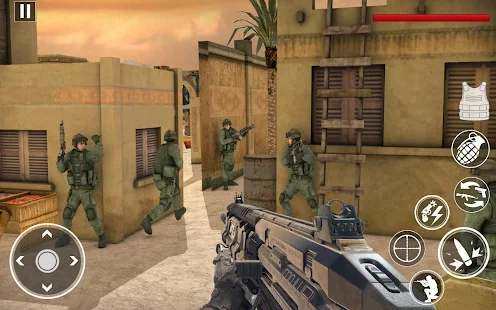 Screenshot 2 for World War in Pacific FPS Shooting Game Survival 1.0.5 MOD APK